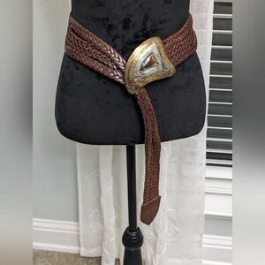 Vintage Chico's Genuine Leather Moroccan Belt M/L